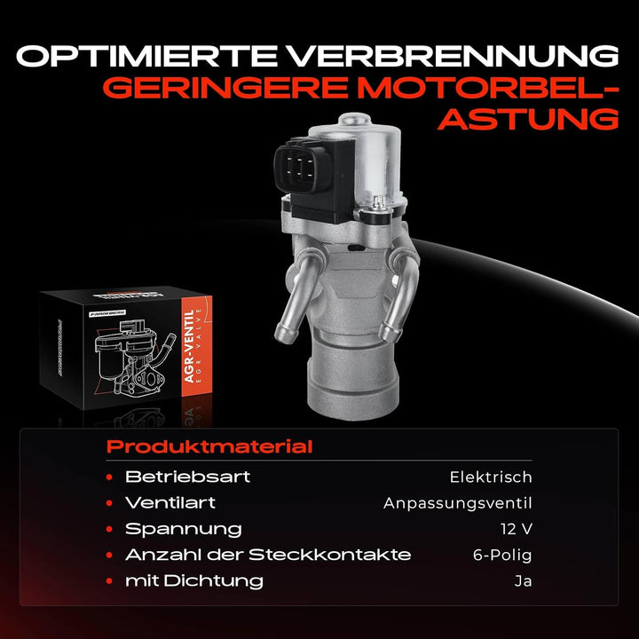 AGR-Ventil 6-Polig für Avensis Verso M2 Previa R3 RAV 4 II A2 2.0L Diesel 2001-2006 25620-27080
