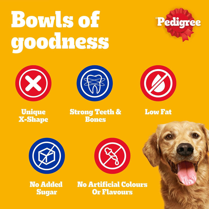 Pedigree DentaStix Daily Oral Care Zahnpflegesnack für grosse Hunde – Hundeleckerli mit Huhn- &amp; Rind