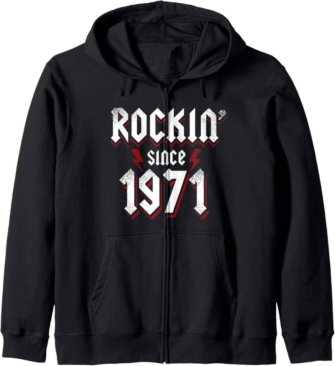 Rockin Since 1971 52 Jahre alte Rockmusik 52. Geburtstag Kapuzenjacke