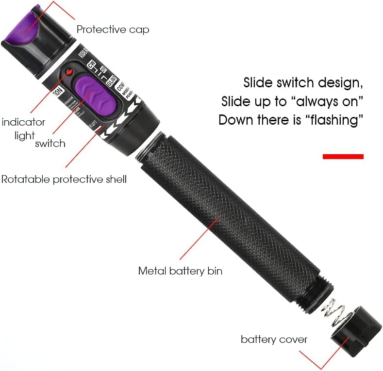 2-in-1 FTTH Glasfaser Tool Kit Glasfaser-Leistungsmesser-70 +10 dBm und 30 mW Visual Fault Locator G
