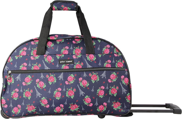 Betsey Johnson Designer-Handgepäck-Kollektion – leichte Reisetasche mit Muster, 55,9 cm – Wochenend-