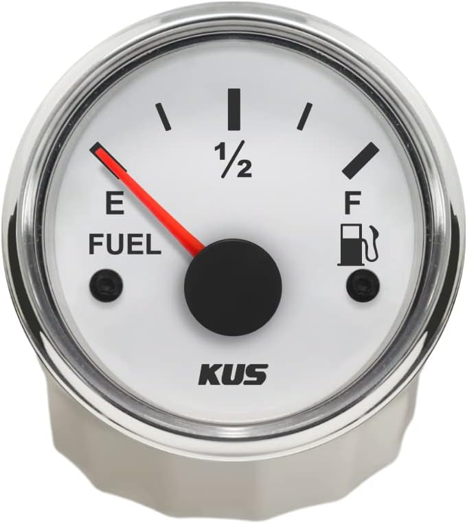 KUS Warranted Fuel Oil Füllstandsanzeige Messanzeige 0-190Ohm Mit Hintergrundbeleuchtung 12V/24V 52M