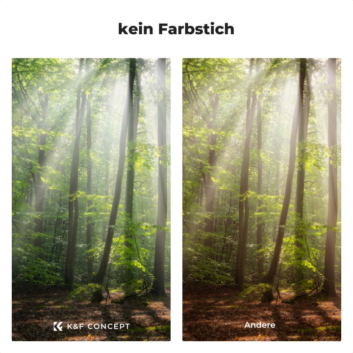 K&F Concept Nano-X Serie Black-Mist 1/4 Filter Filter & Black-Mist 1/8 Filter，55mm Black Promist Fil