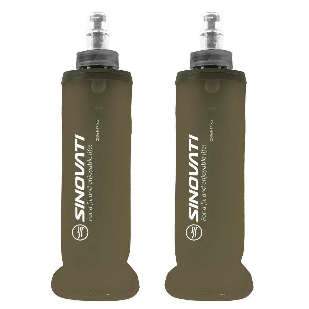 SINOVATI® TPU Faltbare Trinkflaschen, Soft Flask, Wasserflasche BPA-Frei Sportflasche für Trinkrucks