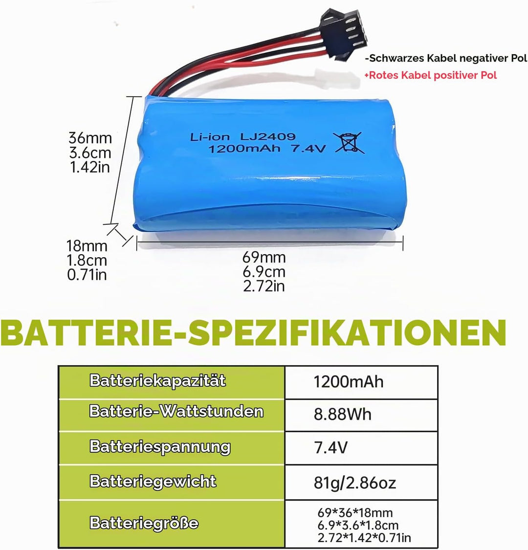 2PCS 7.4V 1200mah SM-4P Stecker Akku mit USB Ladekabel für EC08 RC Spielzeugauto Modell Geländefahrz