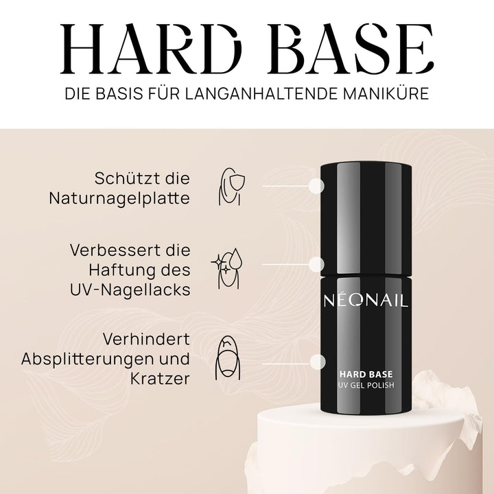 NEONAIL UV Set Hard Base ml und Hard Top 7,2 ml - UV Nagellack - Unterlack - Überlack - Top Coat - B