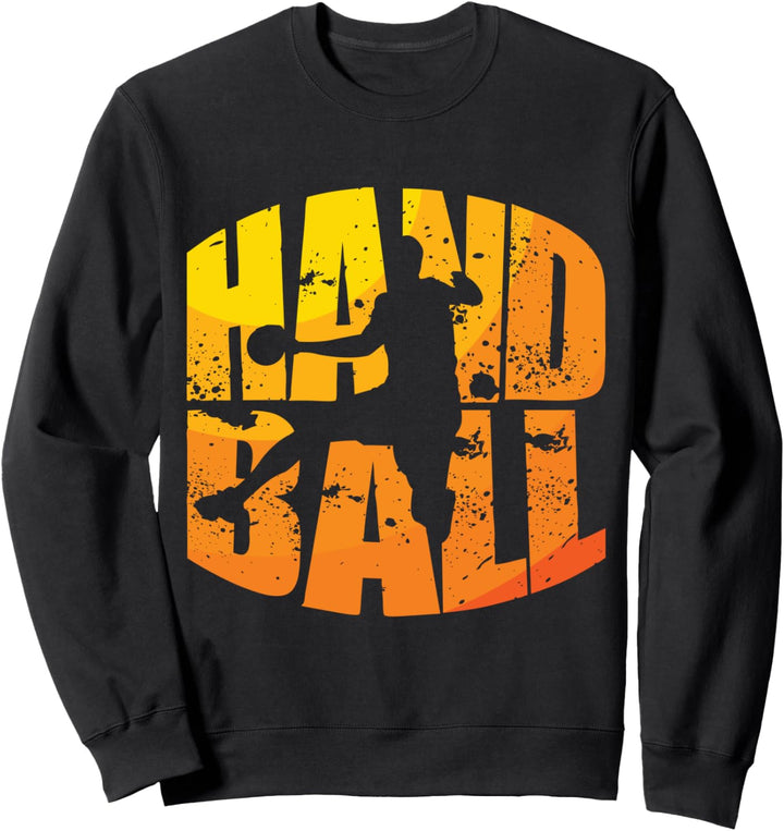 Handball Retro Handballer Handballsport für Handballspieler Sweatshirt