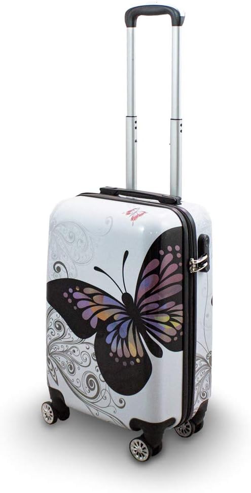 Berwin® Design Koffer Reisekoffer Trolley Hartschalenkoffer Polycarbonat mit 4 Rollen als Set (Butte