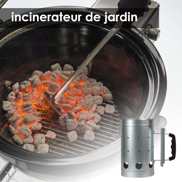 BBQ Carbon Bucket, Feuerzündfass | Feuereimer zum Verbrennen,Tragbarer Feuerholz-Zündeimer, Feuereim