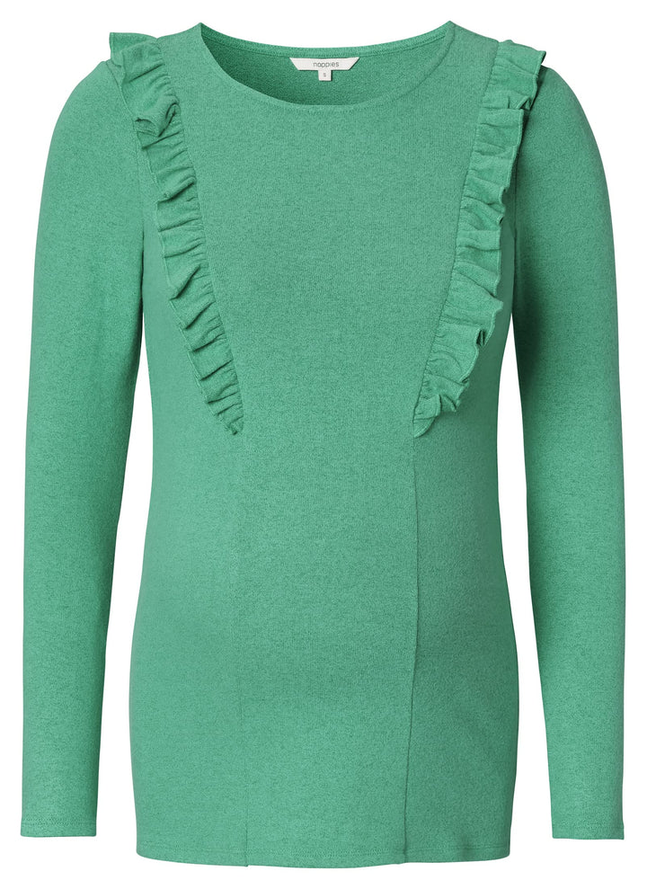 Noppies Damen Tee Pierson Nursing Long Sleeve T-Shirt 34 Deep Sea - P986, 34 Deep Sea - P986