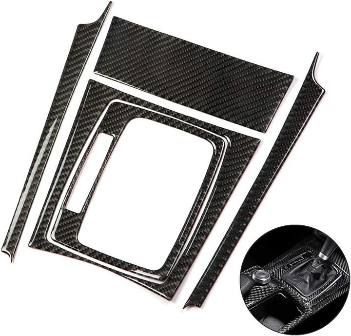 Schalttafelabdeckung, Carbon Auto Schaltpanel Verkleidung für W204 C Klasse 07-13 (Left Hand Drive)