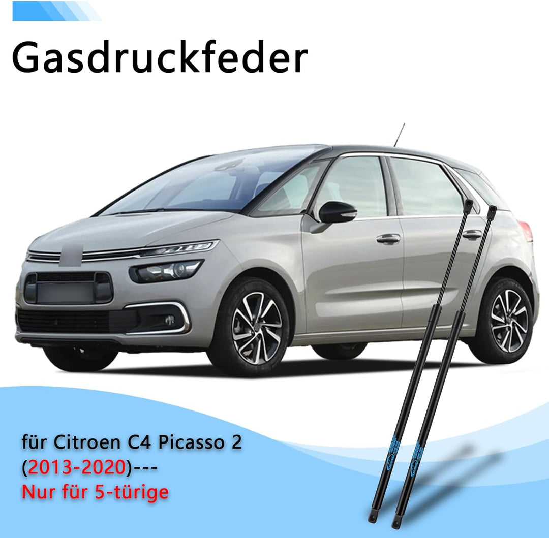2Pcs Heckklappendämpfer für Citroen C4 Grand Picasso 2 2013-2018, für Citroen C4 Grand Spacetourer 2