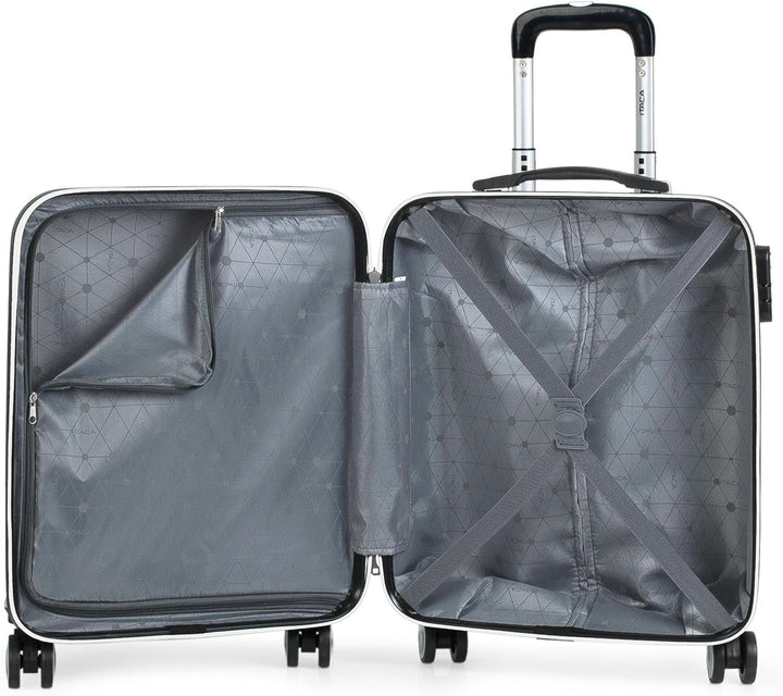 ITACA - Handgepäck Koffer Trolley - Reisekoffer Mit Rollen und Reisekoffer Hartschalenkoffer für Vie
