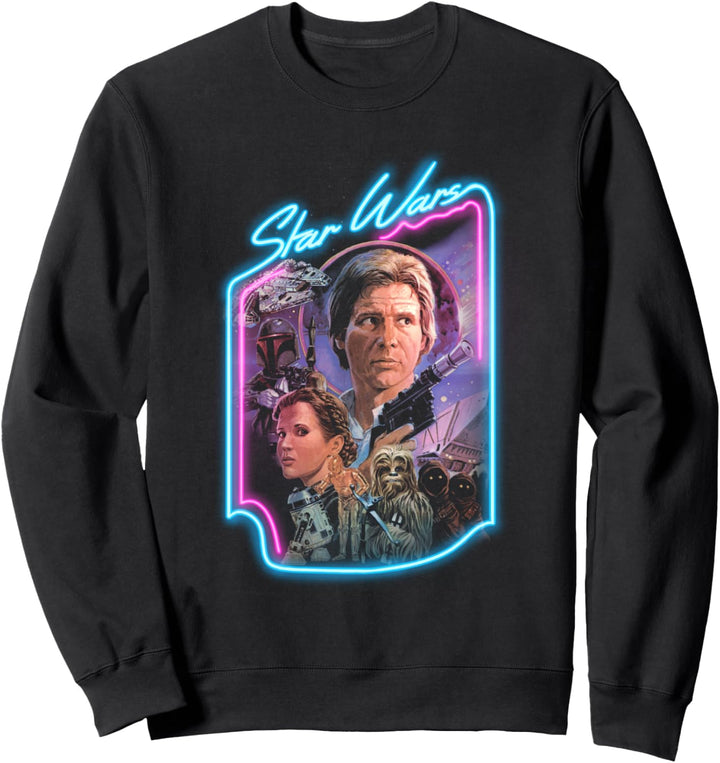 Star Wars Group Shot Neon Comic Gang Sweatshirt