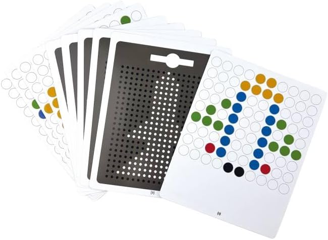 Beleduc Magnetboard 2in1, Magnetspiel - zweiseitig bespielbar, Magnetisches Lernspiel & Maltafel für