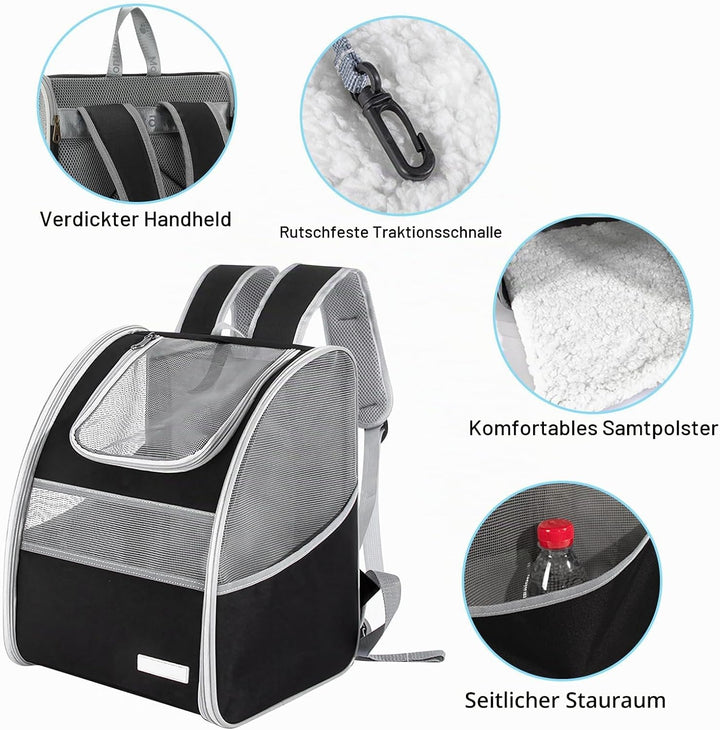 BORDEAG Katzenrucksack Hunderucksack, Katzen Rucksack, Hunderucksack Haustierrucksack, Katzen Transp