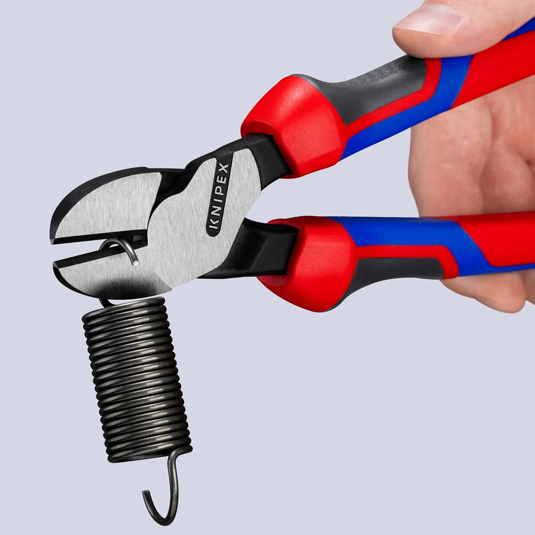 Knipex Kraft-Seitenschneider schwarz atramentiert, mit Mehrkomponenten-Hüllen 250 mm 74 02 250 atram