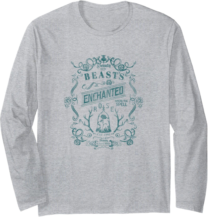 Disney Beauty And The Beast Enchanted Rose Break The Spell Langarmshirt