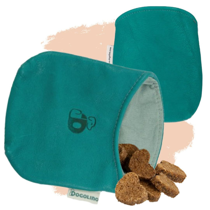 Pantolinos DOGOLINO® Leckerli-Beutel für Hunde aus Leder - Leckerlitasche - Leckerlibeutel mit Kotbe