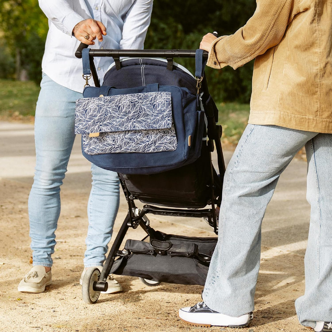 Babymoov Wickeltasche Day to Day Bag Palm - Alltagstauglich - 2 in 1, abnehmbare 3L-Tasche - 6 Zubeh