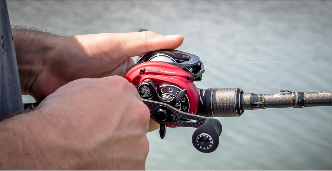 Abu Garcia Revo Rocket Low Profile Baitcast Angelrolle Left Hand, Left Hand