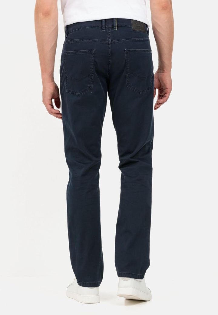 camel active Herren Relaxed Fit 5-Pocket Hose 35W / 32L Night Blue, 35W / 32L Night Blue