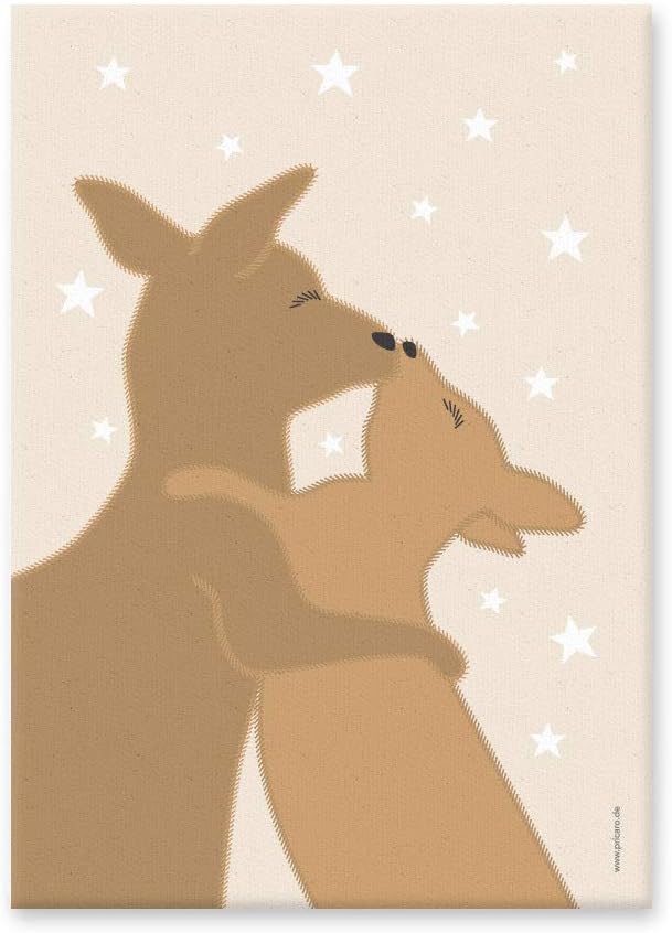 PRICARO Leinwand "Tierliebe", 20 x 30 cm, 3er Set
