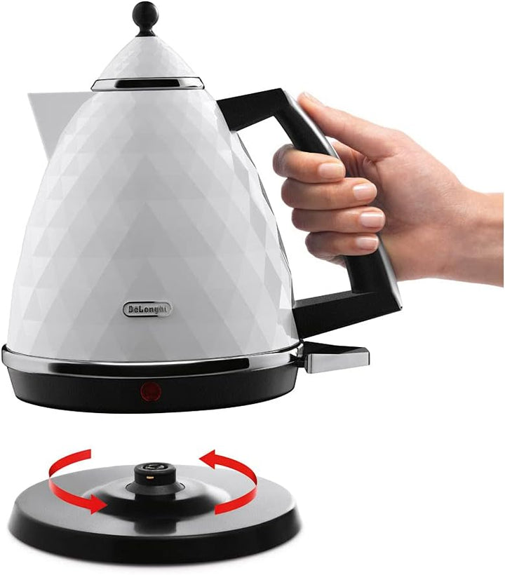 DeLonghi KBJ 2001.W Wasserkocher, weiss