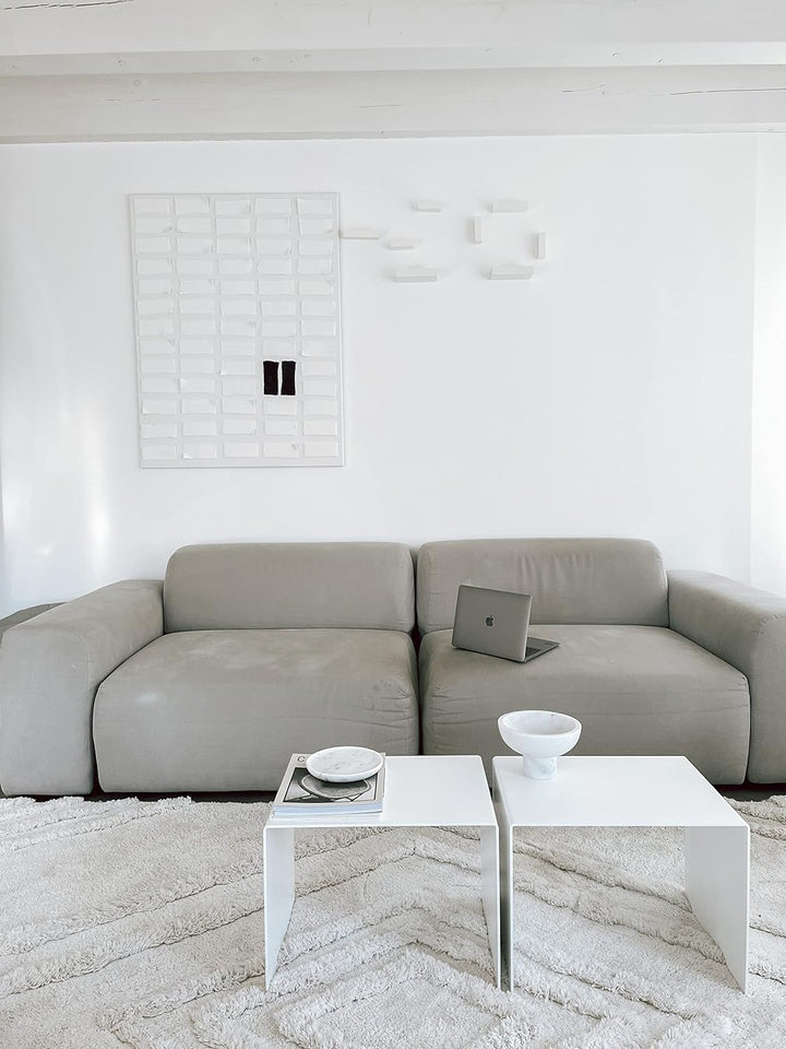 Beistelltisch | Couchtisch | Sofatisch | Metall | 35 x 35 x 45 cm | gelb | Indoor & Outdoor | Made i