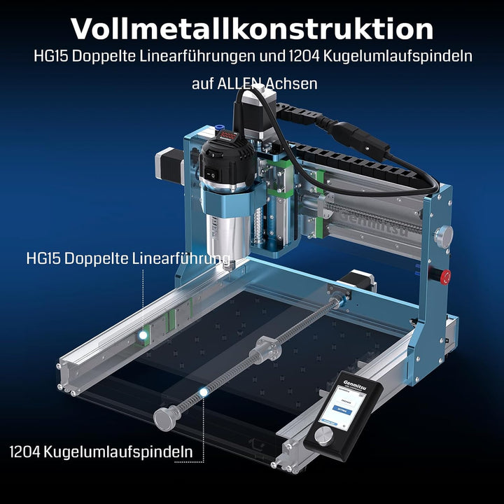 Genmitsu 3030-PROVer MAX CNC-Fräsmaschine mit Linearführung und Kugelgewindetrieb, erreicht ± 0,05 m