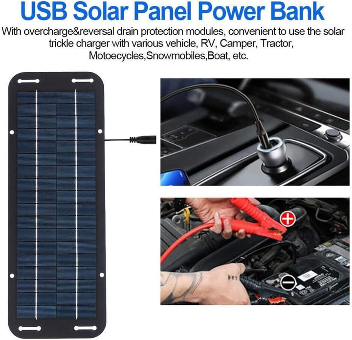 Solar-Batterie-Ladegerät, 30 W, Solarpanel, 12 V, Erhaltungsladegerät, Batterie-Ladegerät-Set, Maint