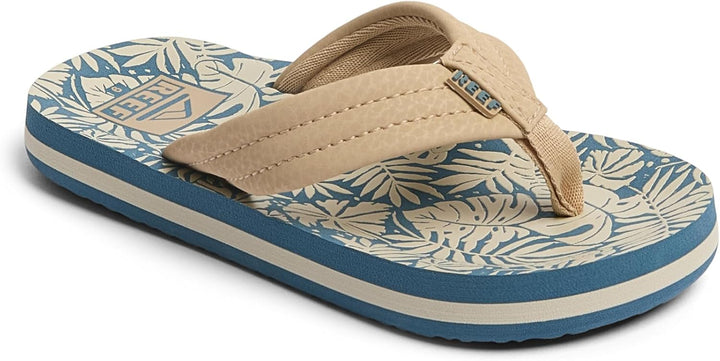 Reef Kindersandalen Kids Ahi 35 EU Blau Hellbraune Handfläche, 35 EU Blau Hellbraune Handfläche
