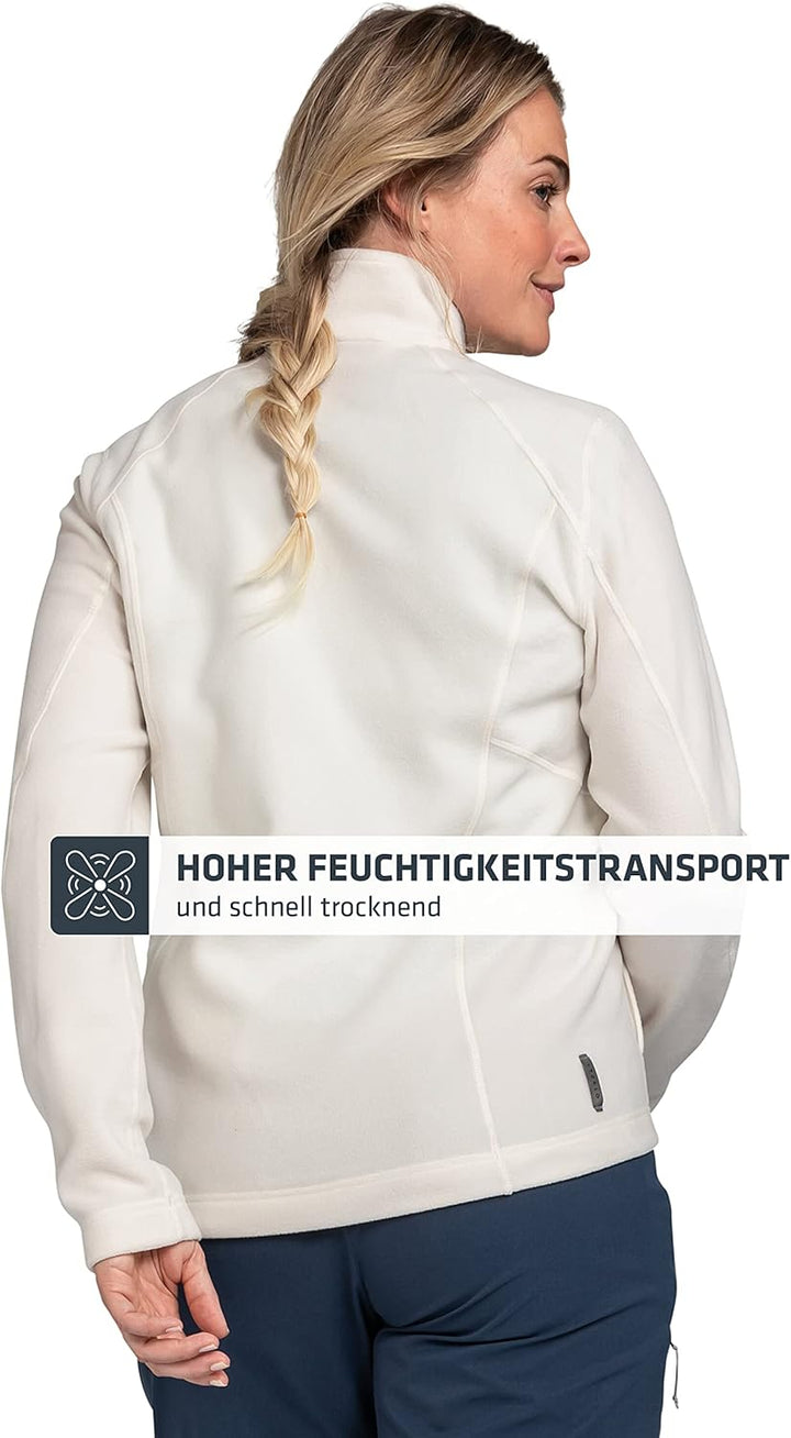 Schöffel Damen Fleece Jacket Leona3 whisper white 48, whisper white 48