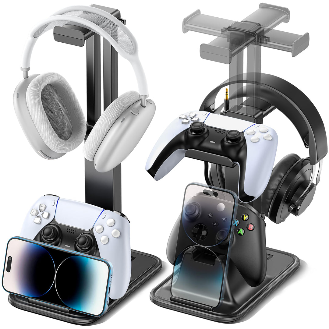 Controller Halter & Headset Halterung, universeller Controller Ständer für Telefon/Headset/Gaming Co
