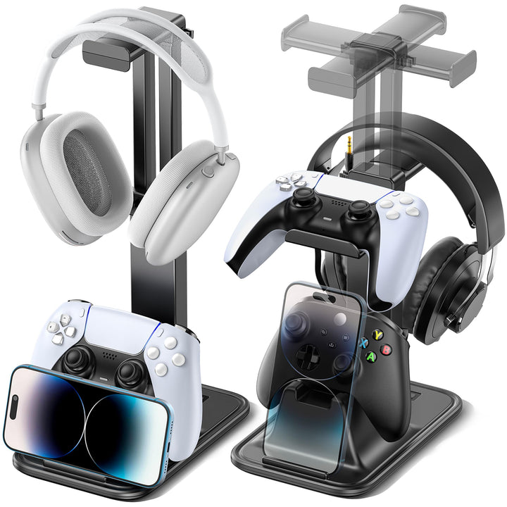 Controller Halter & Headset Halterung, universeller Controller Ständer für Telefon/Headset/Gaming Co