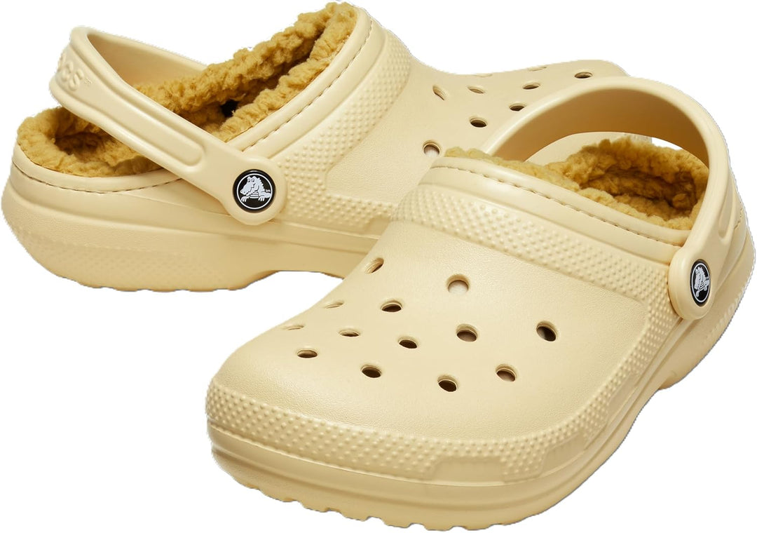 Crocs Unisex Classic Lined Clogs 36/37 EU Sesame, 36/37 EU Sesame