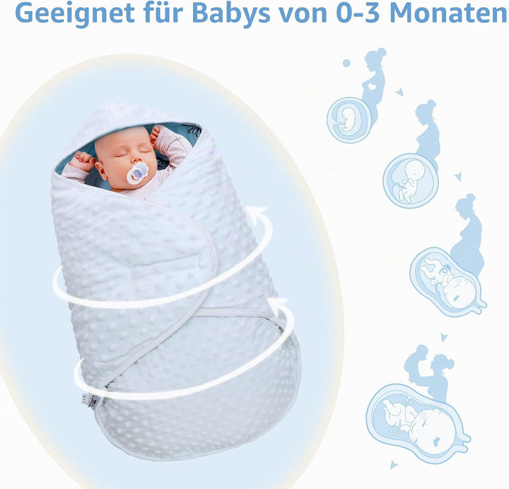 Einschlagdecke Babyschale für Winter Buggy Universal Fusssack Babydecke Baumwolle Baby Pucksack für