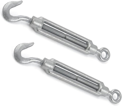 15m DRAHTSEIL SET 6mm 6x19+FC + 6 x SEILKLEMMEN 6mm DIN 741 + 2 x SPANNSCHLOSS M6 HAKEN - ÖSE verzin