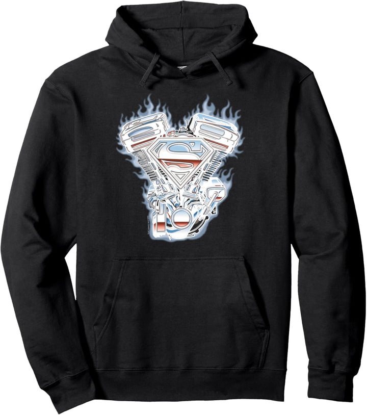Superman V Twin Logo Pullover Hoodie