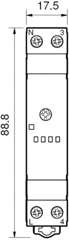 Finder 14.01.8.230.0000 Multifunktions-Treppenhaus-Lichtautomat mit 6 Funktionen