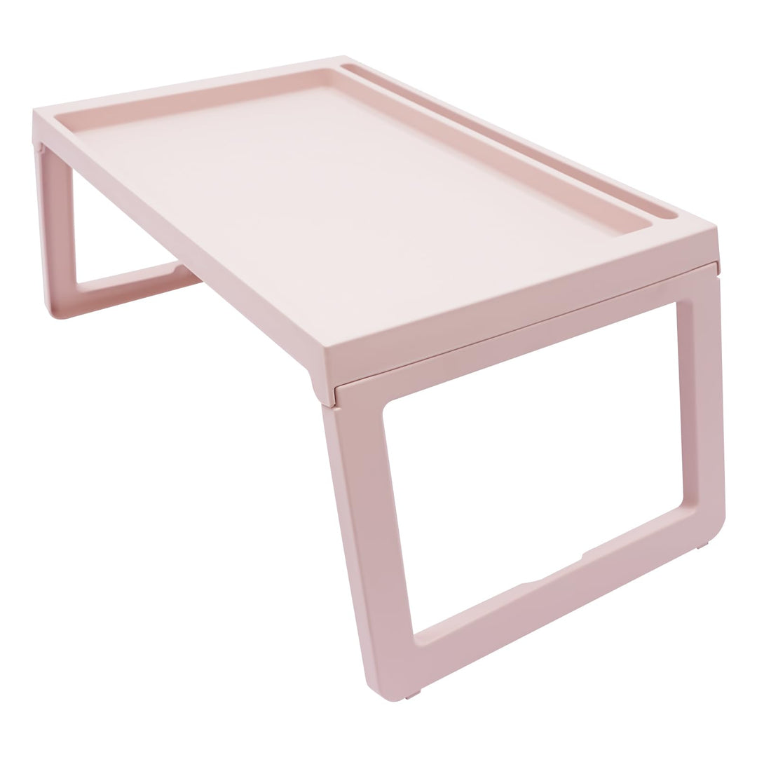 OUKANING 4er-Set klappbarer Betttisch aus Kunststoff, Stabiler Laptoptisch für Couch, Sofa und Bett,