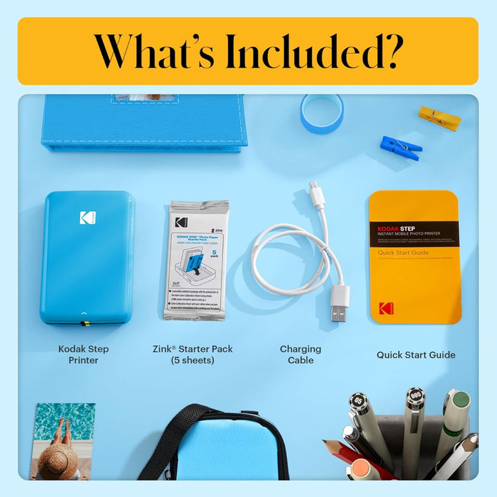 KODAK Step Instant-Fotodrucker mit Bluetooth/NFC, Zink Technologie & KODAK App für iOS & Android (Bl