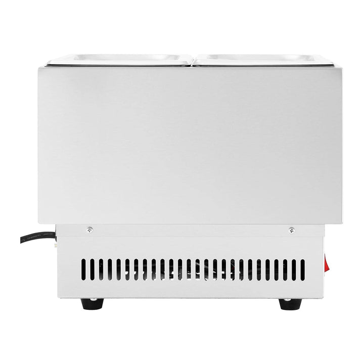 Royal Catering - RCCM-250-GN - Schokoladen Temperiergerät - 250 Watt Leistung - 2 x 1/4-GN-Behälter
