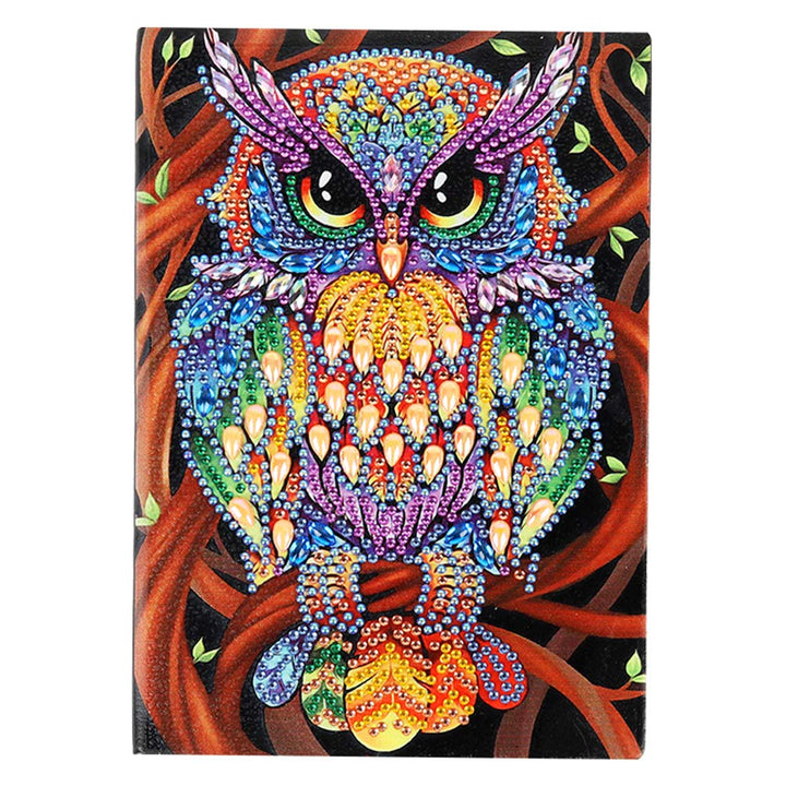 DIY Diamond Painting Notizbücher Blanko Eule Malen nach Zahlen Kits Kreatives A5 Tagebuch Buch Kunst