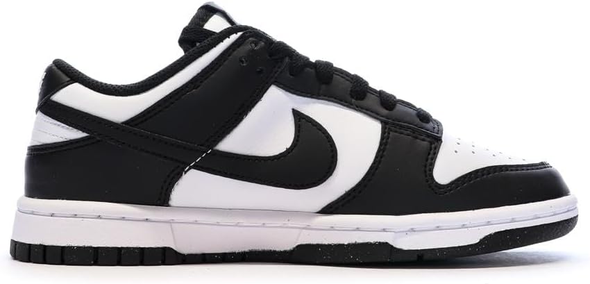 Nike Herren Dunk Low Retro Basketballschuh 38.5 EU Weiss Schwarz und Weiss, 38.5 EU Weiß Schwar