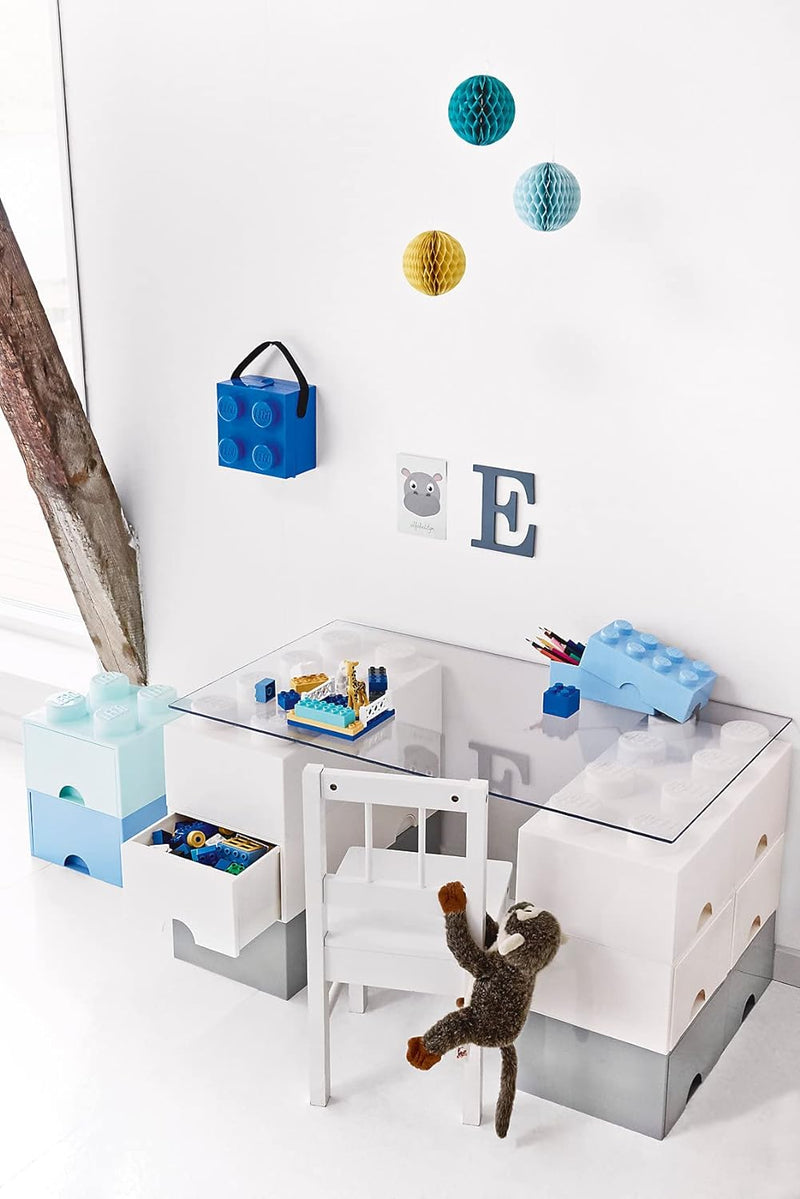 Room Copenhagen L4005B.00 40051731 Storage Brick 4 mit Schubladen, Blau, 25 x 25,2 cm, 25 x 25,2 x c