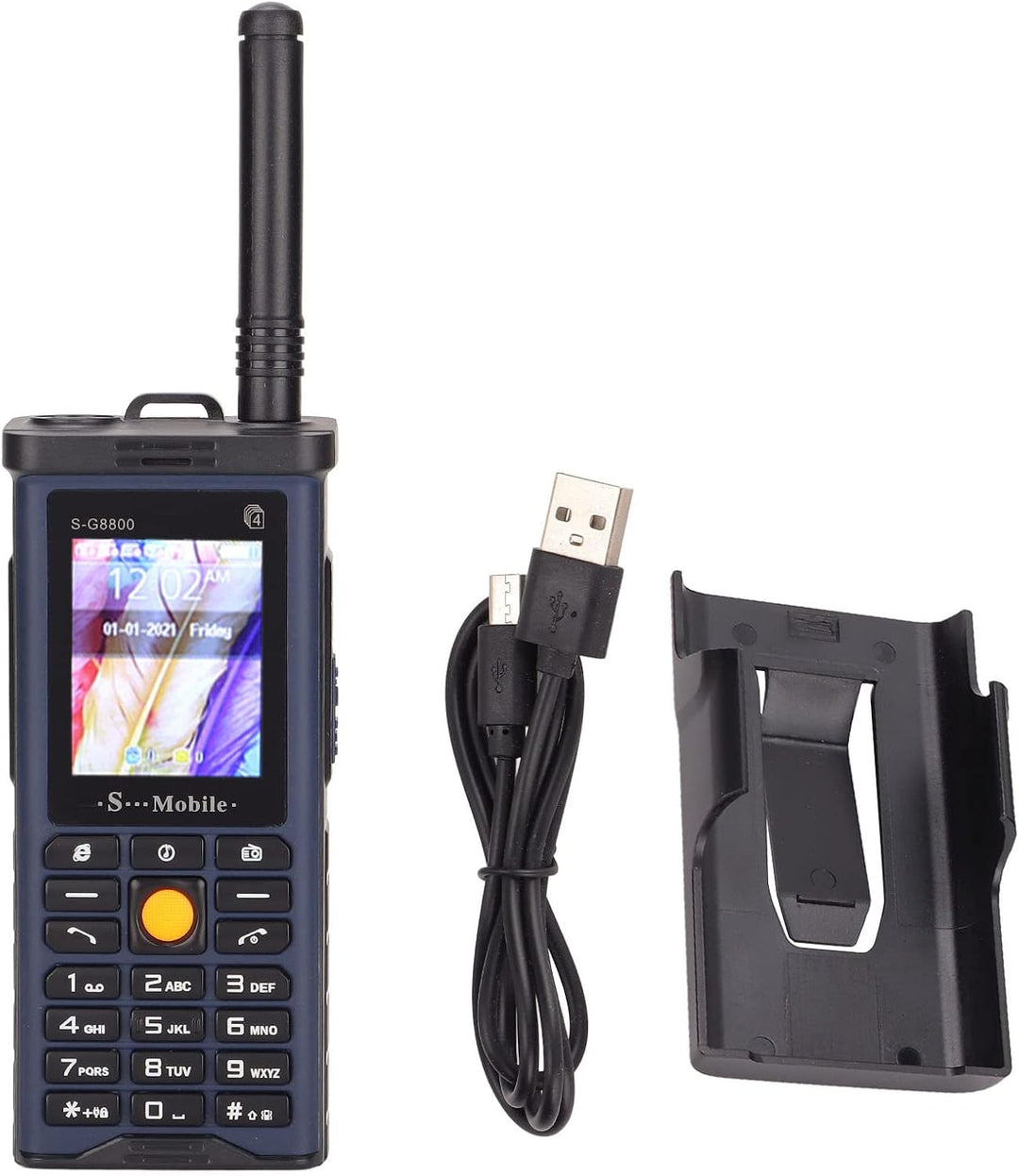 Handy ohne Vertrag für Senioren, 2G Senioren Handy mit Grosser Taste, Abnehmbarer Antenne, Lauter La