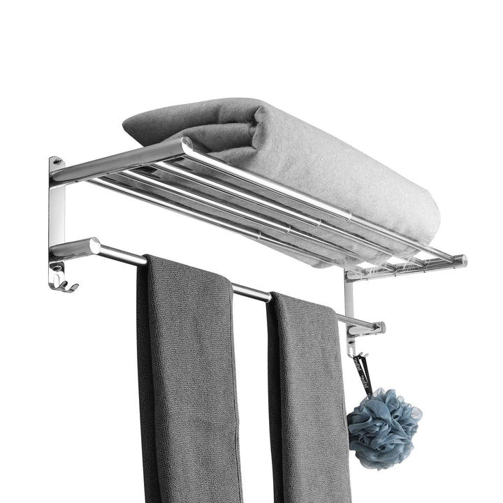 Handtuchhalter Ausziehbar 43-78CM Edelstahl Ohne Bohren Handtuchstange Wand Wandregal Geeignet für B