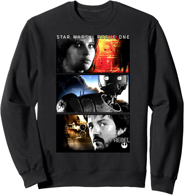 Star Wars Rogue One Rebel Hero Panels Sweatshirt