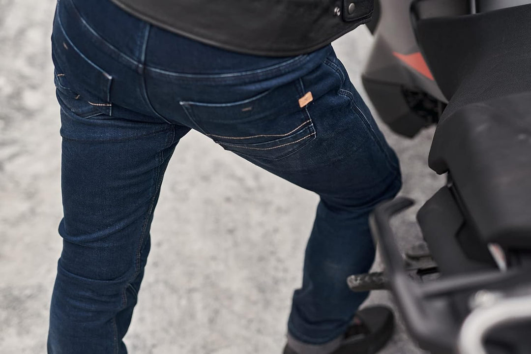 SHIMA DEVON Motorradjeans - Belüftete Elastische Slim Fit Biker Motorradhose mit FiberQL-Verstärkung